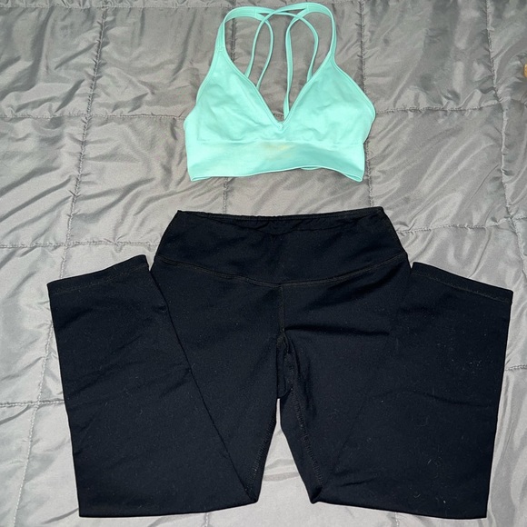 lululemon athletica Other - Lululemon Strappy Back Sports Bra and Capri Bundle